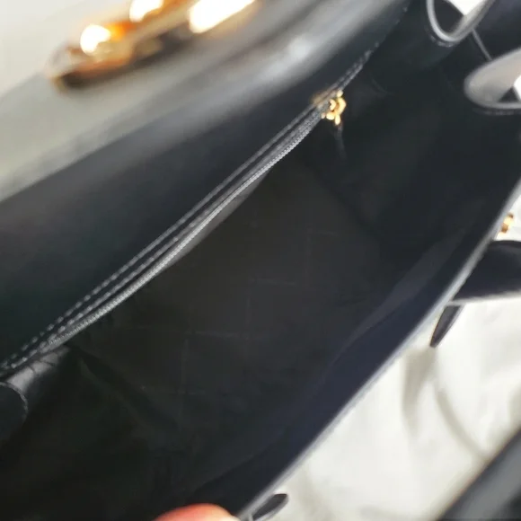 Michael Kors Black Saffiano Leather Satchel Bag NWT - Picture 12 of 14